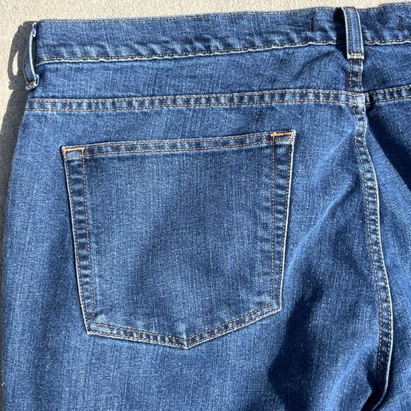 Perry Ellis Mens‎ Straight Leg Jeans Blue Denim Cotton Poly Size 42 x 30 - Picture 6 of 7